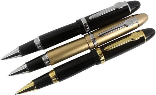 Vista 11 de Jinhao 159 Bolígrafo Rollerball negro pesado Big Pen 3 piezas en 3