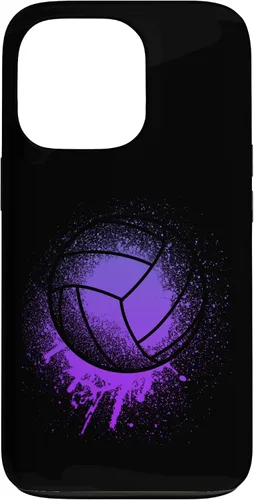 Vista 9 de iPhone 15 Jugador de Voleibol Deporte Niñas Mujeres Bday Purple Beach Team Case