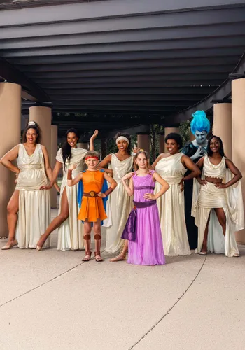 Vista 2 de Disfraz Deluxe de Megara para Niñas de Disney Hércules Multicolor