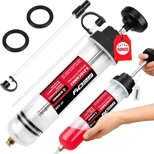 Vista 10 de SEDY Extractor de Fluido - Jeringa Multiusos de 200cc, Bomba de Succión de Aceite, Bomba Manual de Extracción y Llenado, Jeringa de Aceite Automotriz