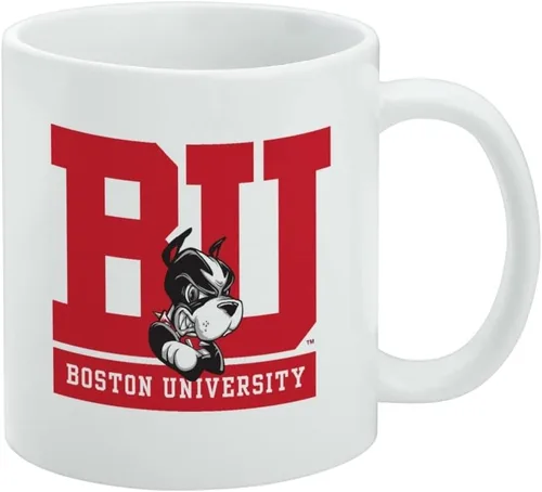 Vista 209 de Taza de cerámica con el logotipo principal de la Universidad Rider, taza de regalo novedosa para café, té y bebidas calientes, 11oz, blanca