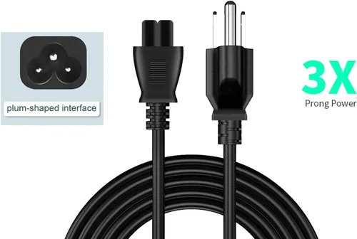 Vista 4 de Cable de alimentación de Mickey Mouse de 6 pies, ideal para TV y computadora LG, 10A/1250W, 125V 120V/110V Carga