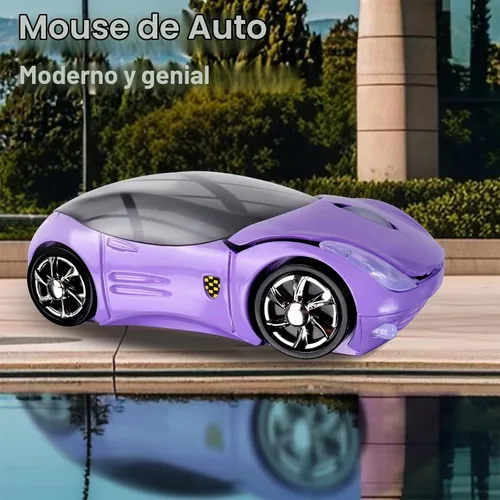 Vista 2 de elec Space Mouse inalámbrico, 2.4 GHz, ratón inalámbrico para automóvil, 3D, ergonómico, deportivo, óptico inalámbrico con receptor USB para PC