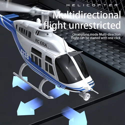 Vista 3 de Helicóptero teledirigido C138 color personalizado RC helicóptero ala única sin alerón 6CH 6 ejes giroscopio altura flotando adulto principiante 2