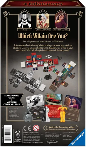Vista 7 de Ravensburger Disney Villainous - Perfectly Wretched - Únete a los personajes de Disney Pete, Cruella De Vil o Madre Gothel - Juega como juego