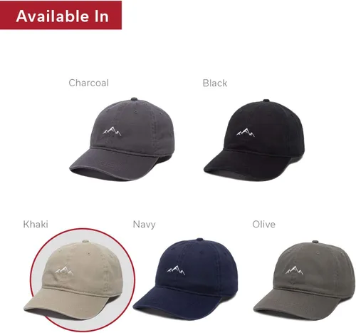 Vista 35 de Outdoor Cap Sombrero de papá de montaña - Gorra de algodón suave sin estructura