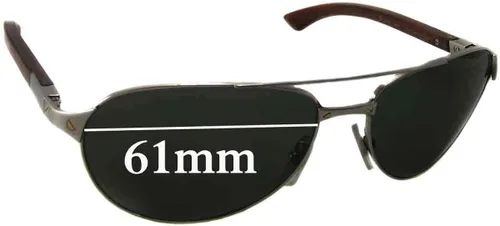 Vista 3 de Sunglass Fix Cartier Dumont - Lentes de repuesto compatibles con marcos Cartier Dumont de 2.402in