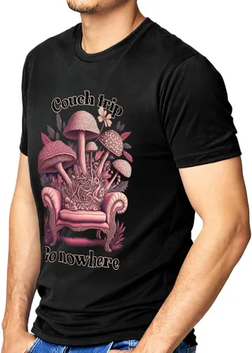 Vista 2 de Camiseta de gamuza con diseño de hongos - Camiseta de fantasía - Camiseta de gamuza de hongos