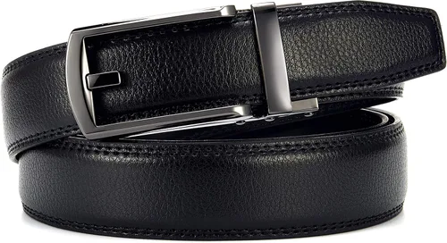 Vista 5 de CHAOREN Mens Dress Belt - Ratchet Belt Leather 1 14" Comfort Click - Perfect Companion to Mens Dress Shoes