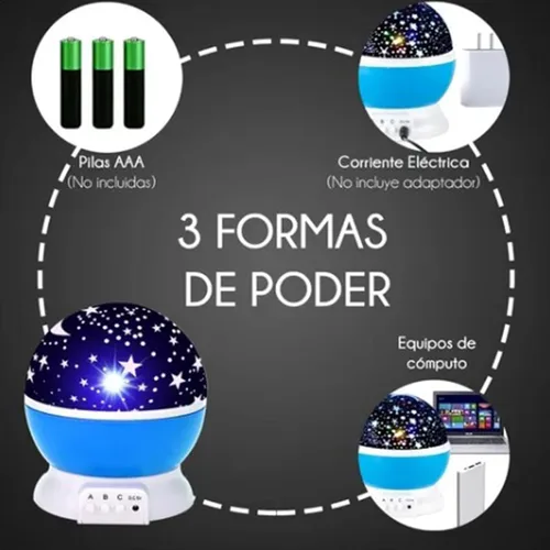 Vista 5 de Proyector de estrellas, luz nocturna, luz nocturna romántica súper brillante, luz de estrellas, proyector de sueños de estrellas LED coloridas