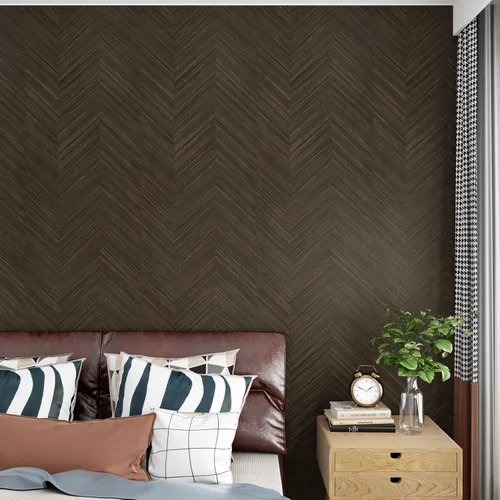 Vista 7 de VaryPaper Papel de contacto de madera marrón oscuro de espiga de 15.7 x 78.7 pulgadas para encimeras, papel tapiz de madera impermeable