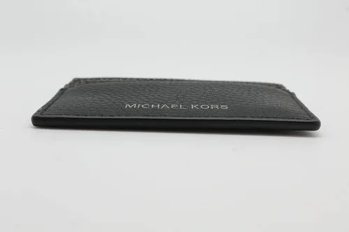 Vista 4 de Michael Kors Cooper - Funda para tarjetas altas para hombre, color marrón y negro