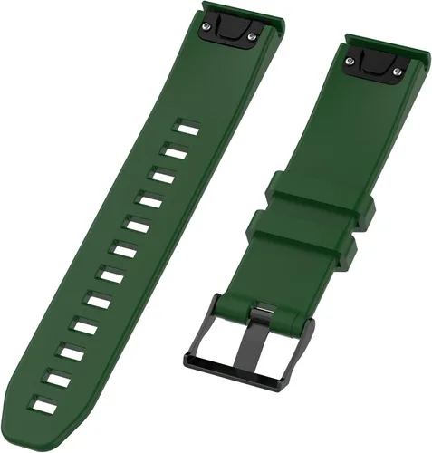 Vista 3 de Compatible con Garmin Fenix 6 Pro Watch Bands, Forerunner 945 Bands, 0.866 in Quickfit Silicona Correa de repuesto para Garmin Instinct, Fenix 5