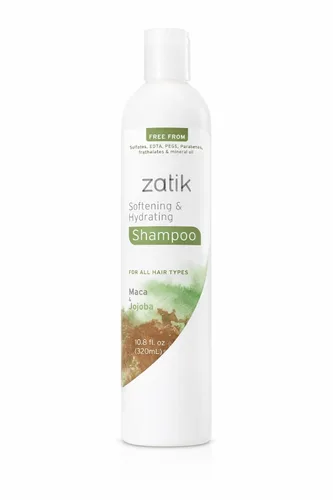 Vista 8 de Zatik Naturals - Champú hidratante profundo con coco y caléndula - Vegano, biodegradable, pH equilibrado, para cabello teñido y seco, libre