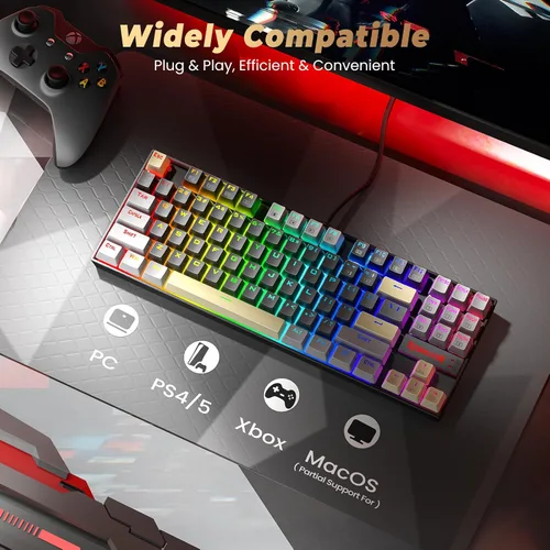 Vista 23 de Redragon KUMARA K552 Rojo y RGB