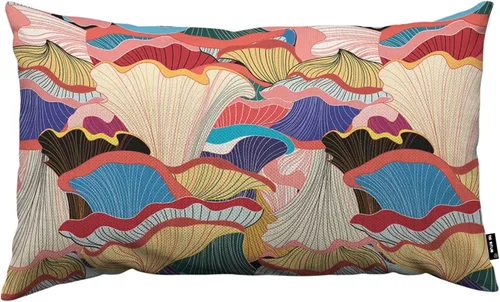 Vista 7 de TKS MITLAN Fundas de almohada abstractas con ondas 18 x 18 pulgadas, fundas de almohada decorativas con gradiente azul de agua de mar, ondas