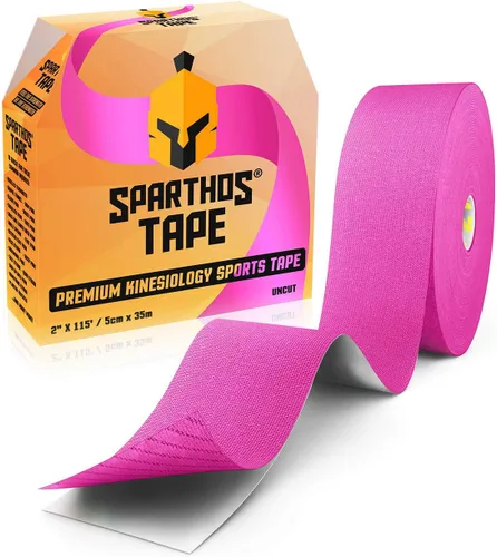Vista 9 de Kinesiology tape spartan tape apoyo perfecto para athletic kinesiología, Rollo de velcro, recuperación y fisioterapia guía. Uncut rollo de 115 pies