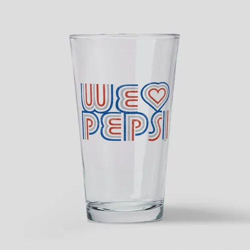 Vista 16 de CafePress 90S - Vaso de pinta Pepsi, 16 oz. Vaso para beber