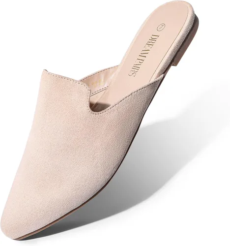 Vista 4 de DREAM PAIRS Mocasines planos sin espalda con punta puntiaguda para mujer
