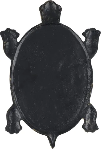 Vista 5 de MDLUU Piedra escalonada de tortuga, losa de hierro fundido, piedra decorativa de tortuga para pasarela de jardín, cama de flores (bronce)