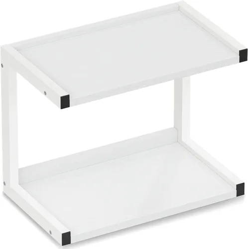 Vista 11 de MARTY Organizador de Especias de 2 Niveles para Encimera, 15.8''L Estación de Café/Organizador de Baño para Encimera, Estante de Mostrador