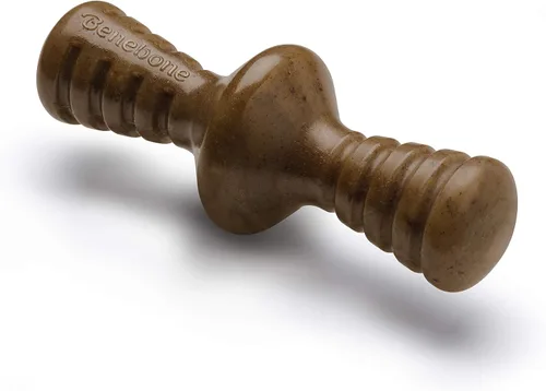 Vista 24 de Benebone Bone - Juguete masticable duradero para perros para masticadores agresivos, tocino real, fabricado en Estados Unidos, pequeño