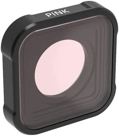 Vista 5 de QKOO Filtro submarino para buceo rojo/rosa/magenta para GoPro Hero 13 12 11 10 9 negro