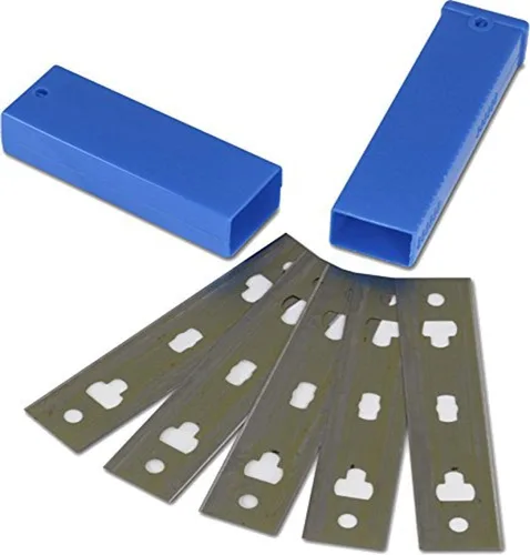 Vista 8 de Unger Cuchillas de repuesto profesional para ventana y vidrio, 4 pulgadas (5 cuchillas)