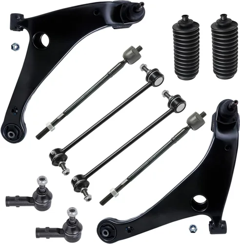Vista 41 de Detroit Axle - Kit de suspensión delantera de 10 piezas para Jeep 2002-2004