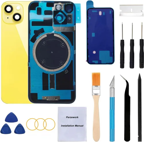 Vista 35 de Reemplazo de cristal trasero OEM para iPhone Xs de 5.8 pulgadas con kit de herramientas de reparación y adhesivo preinstalado (Oro)
