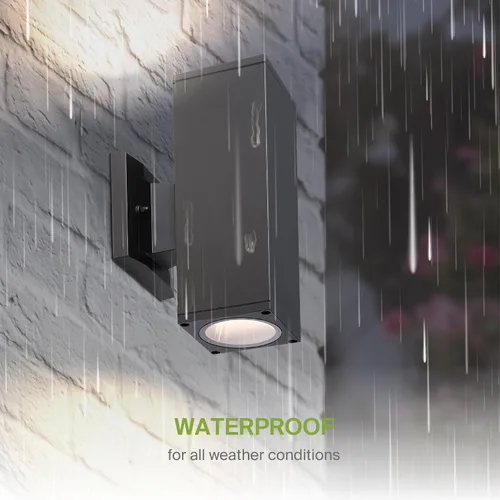 Vista 6 de ASD 2 accesorios de iluminación exterior - 120W E26 120V Cilindro arriba y abajo de bronce moderna lámpara de pared al aire libre LED CFL bombilla