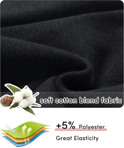 Vista 5 de Adorel Leggings térmicos con forro polar para niña, de algodón, color liso, paquete de 2