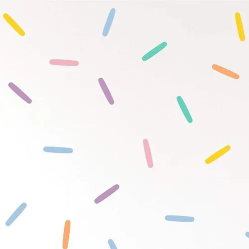 Vista 4 de LucyLews - Calcomanías de pared de confeti pastel, 160 gránulos extraíbles para guardería, habitación de niños y decoración de fiestas, acabado mate