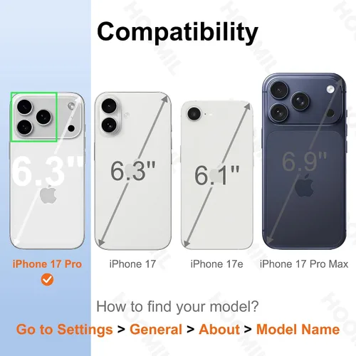 Vista 253 de HOOMIL Funda para iPhone 7 Plus/iPhone 8 Plus de 5.5 Pulgadas, sin amarillamiento, protección contra caídas, cubierta trasera dura transparente