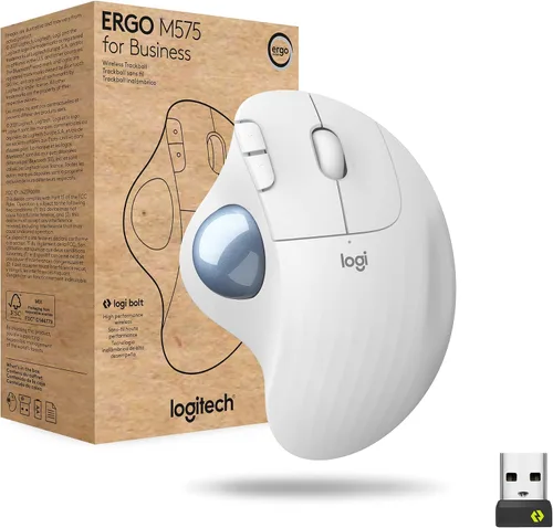 Vista 4 de Logitech Ergo M575 - Ratón inalámbrico de trackball para empresas, color Grafito