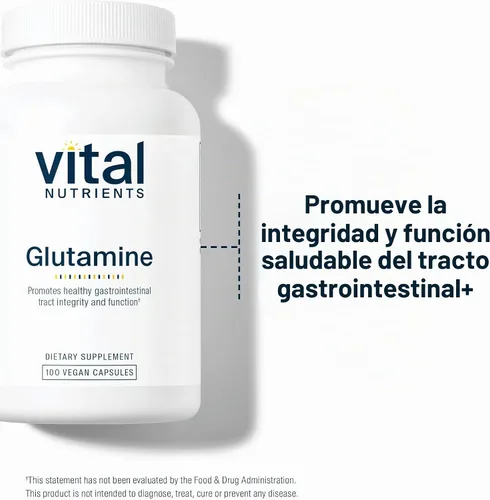 Vista 5 de Vital Nutrients Glutamina, 90 Cápsulas