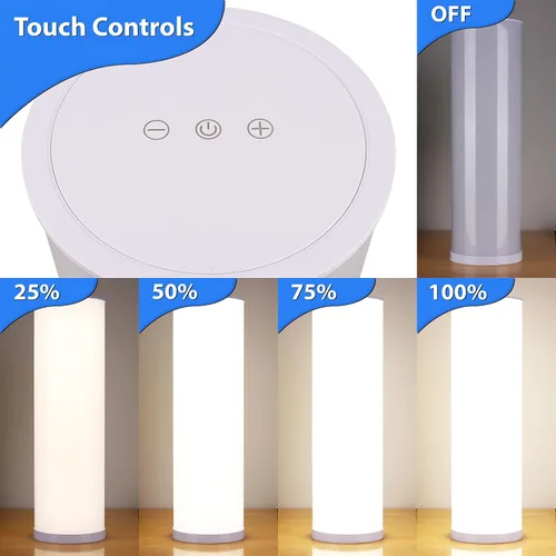 Vista 7 de Bright Health Lámpara de terapia de luz de 14 pulgadas, lámpara de terapia de 10000 LUX de 360 grados, luz LED blanca brillante con altura y brillo