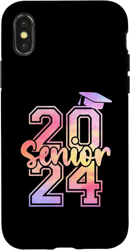Vista 5 de Funda para iPhone 11 Pro Max Senior 2024 Clase de 2024 Seniors Graduación 2024 Senior 24