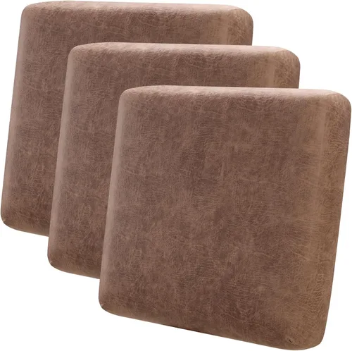 Vista 12 de Fuloon Fundas de Cojines para Sofá, Fundas de Cojines de Asiento Elásticas Estampadas, Fundas Protectoras Lavables para Muebles, para Sillón