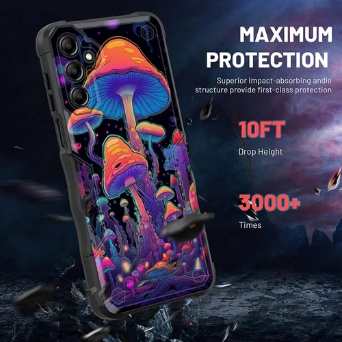 Vista 986 de Funda para Galaxy A14 5G, [Doble Capa][Protección contra Caídas de Grado Militar de 10 Pies] [Antideslizante] Funda Resistente a Prueba de Golpes