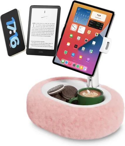 Vista 7 de Viozon Soporte de almohada para tableta, soporte de almohada Kindle, compatible con tableta/teléfono de 4 a 11 pulgadas con cuenco pequeño