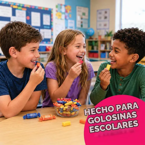 Vista 8 de Caramelos masticables de frutas, bolsa de 2 libras, envueltas individualmente, sin gluten