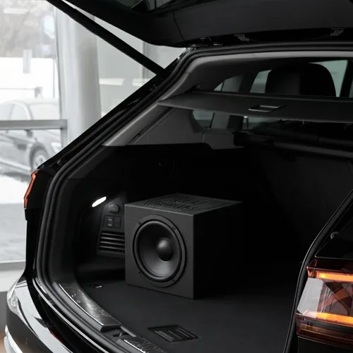 Vista 8 de QPower 12 Pulgadas Caja de Subwoofer Sellada Individual, Caja de Audio para Coche, QBOMB