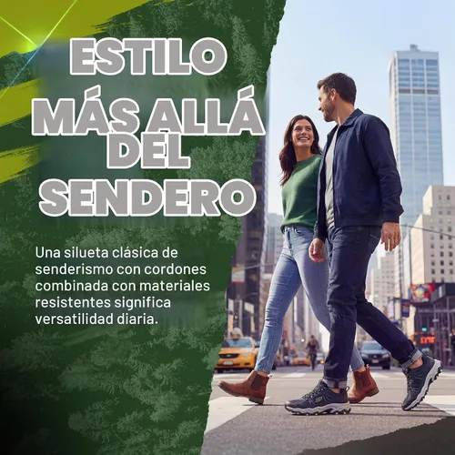 Vista 5 de Skechers Zapatillas de punto para hombre Stamina Upper Stitch Azul