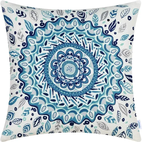 Vista 7 de CaliTime - Funda de almohada de lona para sofá o decoración del hogar, 18 x 18 pulgadas, diseño de Van Gogh