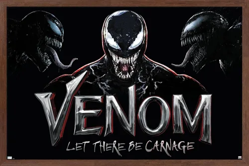 Vista 10 de Trends International Marvel Venom: Let There be Carnage - Póster de collage de pared, 22.4 pulgadas de largo x 14.7 pulgadas, versión enmarcada