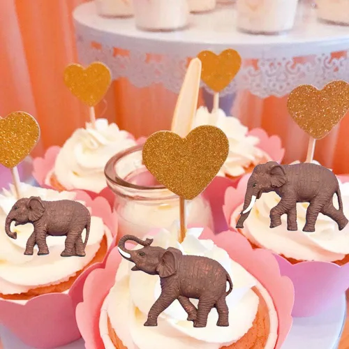 Vista 7 de Nifocc Molde de silicona para elefante, fondant, chocolate, dulces, herramienta de decoración de cupcakes, para decoración de tartas, arcilla