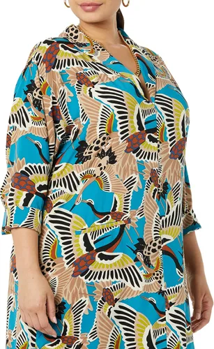 Vista 5 de TEREA Vestido largo con cuello chal Annalise para mujer