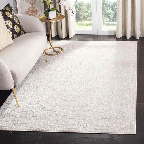 Vista 10 de SAFAVIEH - Alfombra decorativa de la colección Reflection - 2'3" x 3', color beige y crema, no desprende pelusa y fácil de limpiar, ideal