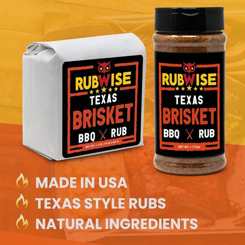 Vista 7 de RubWise Texas Style Brisket Rub, dulce, ahumado y salado, 11.5 onzas